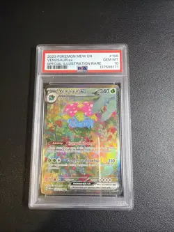 Pokemon TCG Venusaur EX Card 198/165 Scarlet & Violet 151 Sir PSA 10 Gem Mint - Image 1