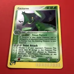 2003 | Pokemon TCG (CACTURNE 2/100 NM | RARE HOLO) Card CCG EX Sandstorm - Image 3