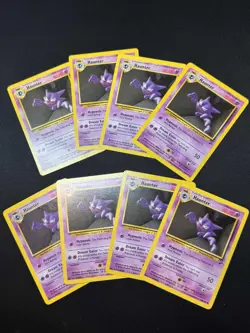 x8- Pokemon Card Haunter Base Set 2 - 43/130 Non-Holo Uncommon TCG - NM - Image 1