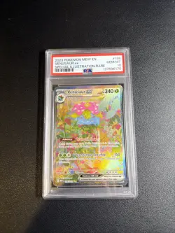Pokemon TCG Venusaur EX Card 198/165 Scarlet & Violet 151 Sir PSA 10 Gem Mint - Image 1
