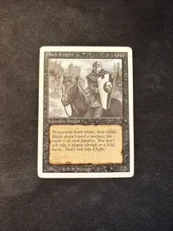 Black Knight Revised Edition Mtg HP - Image 2