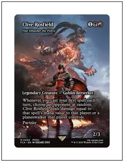 Clive Rosfield - Vial Smasher the Fierce (Showcase) Final Fantasy MTG: NM - Image 1