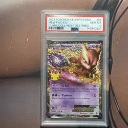 MEWTWO EX PSA 10 2021 POKEMON CELEBRATIONS #54/99 CLASSIC NEXT DESTINIES 1980 - Image 1