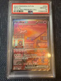 Mew ex 053 PSA 10 151 Ultra Premium Collection black star promo Pokemon gem mint - Image 1