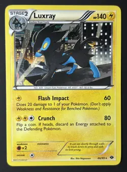 Luxray 46/99 Holo Rare Next Destinies Pokemon LP Pokemon TCG - Image 1