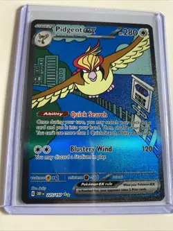 Pokemon TCG Pidgeot EX 225/197 Illustration Rare Obsidian Flames NM - Image 1