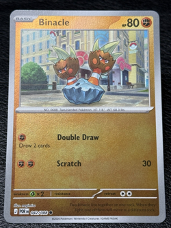 Binacle 042/088 - Reverse Holo - Pokemon TCG: Perfect Order - English NM - Image 1