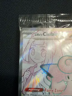 Pokemon LILLIE'S CLEFAIRY EX SVP 195 Journey Together PROMO - Sealed - Image 4