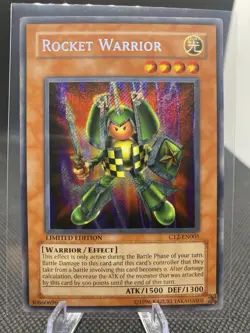 konami yugioh rocket warrior 2005 collectors tin CT2-EN005 secret rare - Image 1