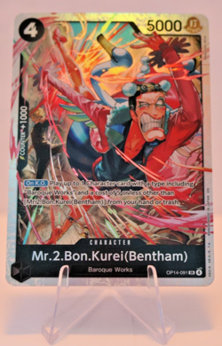 One piece OP14-091 Mr.2.Bon.Kurei (Bentham) SR - Image 1