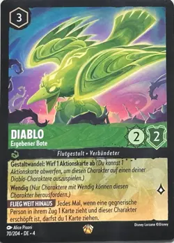 070/204 Disney Lorcana - DE_4 - 4URS (TCG) - Deutsch - L Normal / Non Foi NM - Image 1