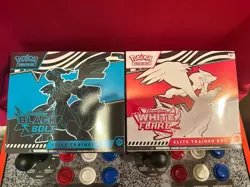 Pokemon Card Game BW Black Bolt & White Flare Elite Trainer Box ETB Set of 2 NEW - Image 1