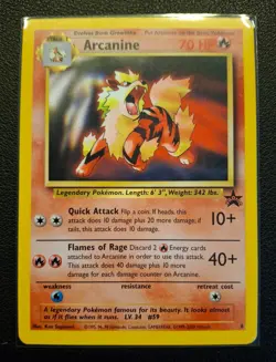 Single Card: Pokemon TCG Arcanine - WoTC Promo (PR) – Excellent (EX) - Image 2