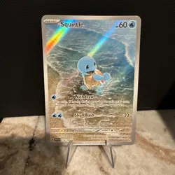 Pokemon TCG Squirtle 170/165 Illustration Rare IR Holo Scarlet & Violet 151 Card - Image 1