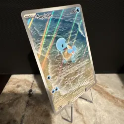Pokemon TCG Squirtle 170/165 Illustration Rare IR Holo Scarlet & Violet 151 Card - Image 2
