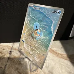 Pokemon TCG Squirtle 170/165 Illustration Rare IR Holo Scarlet & Violet 151 Card - Image 3