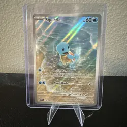 Pokemon TCG Squirtle 170/165 Illustration Rare IR Holo Scarlet & Violet 151 Card - Image 5