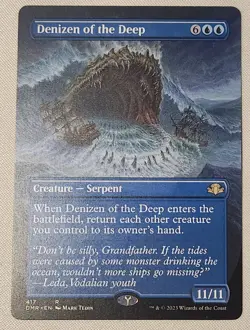 MTG Magic [x1] Denizen of the Deep [x1] Borderless Extended DominariaM/NM - Image 1