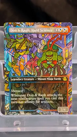 Magic: The Gathering Don & Raph, Hard Science Rare Blue Red Legendary Creature … - Image 1