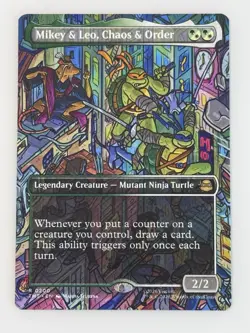 Mikey & Leo, Chaos & Order (Borderless) Teenage Mutant Ninja Turtles Regular - Image 1