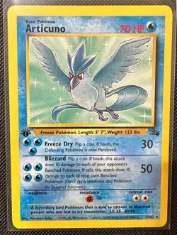 Pokemon 1999 Fossil 1st Edition ARTICUNO 17/62 Non-Holo Rare never played - Image 1
