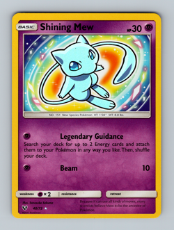 Shining Mew 40/73 Near Mint Shining Legends Holo NM Pokemon 2017 - Image 1