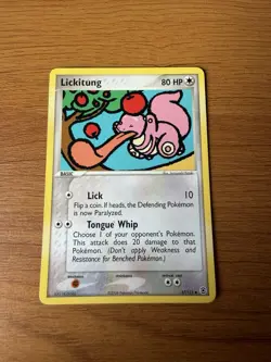 Pokemon TCG Lickitung Non-Holo 37/112, Fire Red & Leaf Green - Image 1