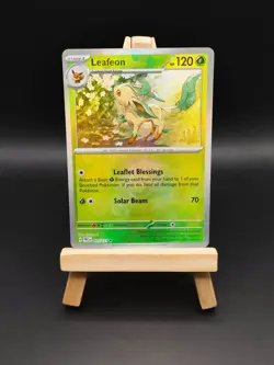Pokemon TCG Prismatic Evolutions - Leafeon 005/131 Pokeball Reverse Holo - Image 1