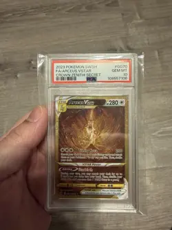 Pokemon 2023 Arceus VSTAR GG70 Full Art Secret Crown Zenith GEM MINT PSA 10 - Image 1