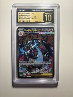 Mega Charizard X ex 2025 Pokemon Black Star Promos CGC Pristine 10 #023 - Image 1