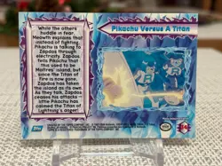 Pokemon the Movie 2000 #34 (Pikachu Versus A Titan) Blue Logo NM - Image 2