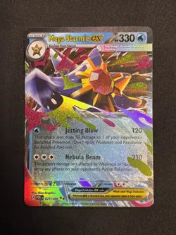 Mega Starmie ex 021/088 - Double Rare - Pokemon TCG: Perfect Order - English NM - Image 1