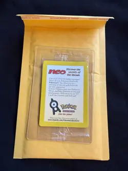 Pokemon TCG: Sealed 2001 Entei Reverse Holo Neo Discovery Black Star Movie Promo - Image 1