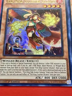 3x Fire King Courtier Ulcanix | MP25-EN262 | Ultra Rares | NM | 1st Ed | YuGiOh! - Image 2