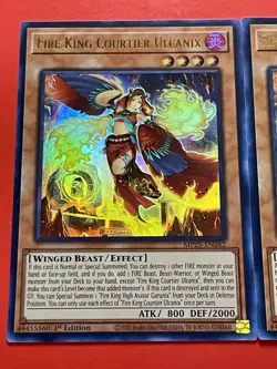 3x Fire King Courtier Ulcanix | MP25-EN262 | Ultra Rares | NM | 1st Ed | YuGiOh! - Image 3