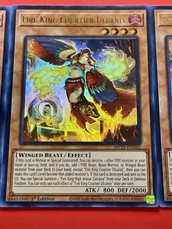 3x Fire King Courtier Ulcanix | MP25-EN262 | Ultra Rares | NM | 1st Ed | YuGiOh! - Image 5