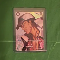 Bandai One Piece CCG Sakazuki SP OP02-099 Foil Alt Art Kindoms of Intrigue - Image 1