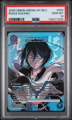 2025 BLC-3-002 Rukia Kuchiki Union Arena Bleach English PSA 10 - Image 1