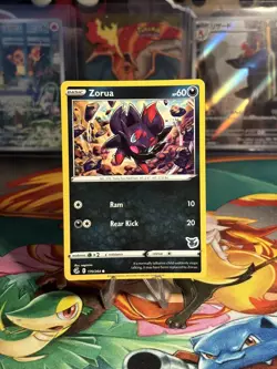 ZORUA 170/264 Battle Academy Eevee Stamped Pokemon Card - Image 1