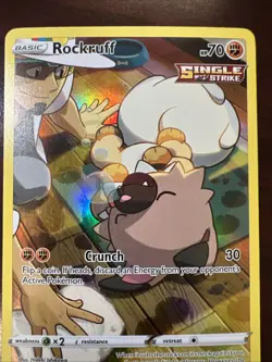 Rockruff - TG07/TG30 - Pokemon Silver Tempest Trainer Gallery Holo Card NM - Image 3