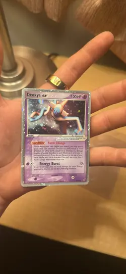 Pokemon TCG 2005 Deoxys EX Holo Ultra Rare Vintage Card 97/107 Mint With Swirl - Image 1