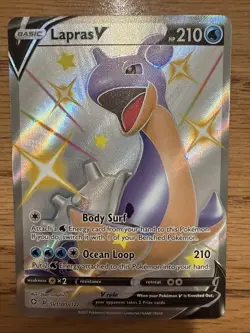 Lapras VMAX SV111/SV122 Shiny Holo Rare Shining Fates: Shiny Vault Pokemon Card - Image 1