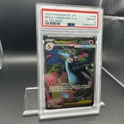 2025 Pokemon Phantasmal Flames Mega Charizard #109 Graded PSA 8 English - Image 4