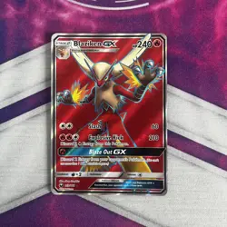 Pokemon TCG Blaziken GX Celestial Storm 153/168 Full Art Ultra Rare - Image 1