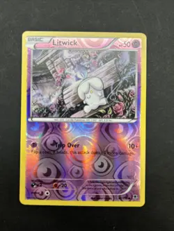 Pokemon TCG Litwick Phantom Forces 41/119 Reverse Holo Common NM - Image 1