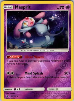 Mesprit 42/131 SM - Forbidden Light Pokemon TCG LP - Image 1