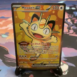 Pokemon TCG Meowth ex 107/088 Full Art Ultra Rare - Perfect Order - Near Mint - Image 1
