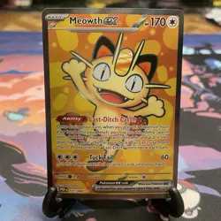 Pokemon TCG Meowth ex 107/088 Full Art Ultra Rare - Perfect Order - Near Mint - Image 2