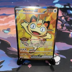 Pokemon TCG Meowth ex 107/088 Full Art Ultra Rare - Perfect Order - Near Mint - Image 4