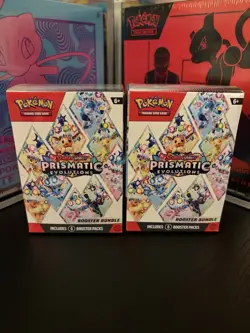 Two Prismatic Evolutions Booster Bundle Sealed Pokemon Scarlet Violet - Image 1